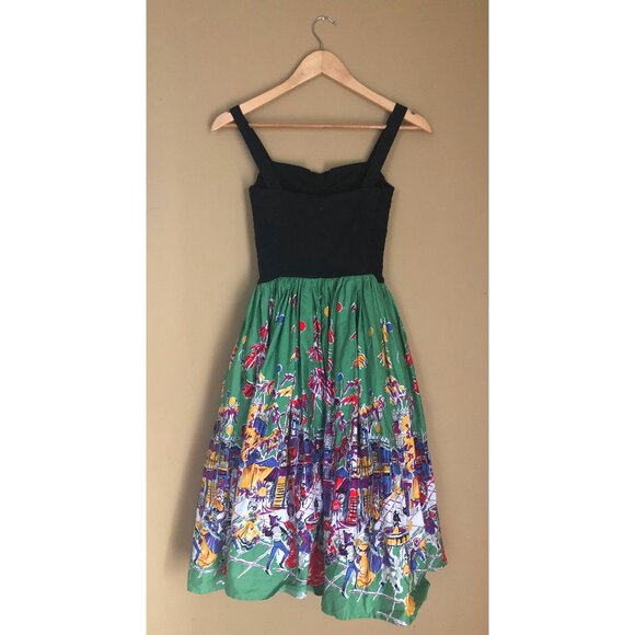 NWT Trashy Diva Carnival Mardi Gras print Trixie dress - Picture 6 of 9